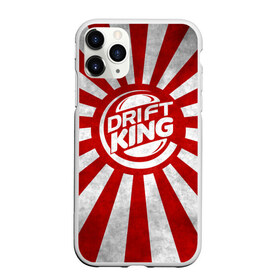 Чехол для iPhone 11 Pro матовый с принтом Drift King в городе Новоалтайск, Силикон |  | car | drift | japan | jdm | race | street | авто | автомобиль | гонки | дрифт | король | машина | флаг | япония