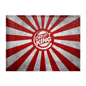 Обложка для студенческого билета с принтом Drift King в городе Новоалтайск, натуральная кожа | Размер: 11*8 см; Печать на всей внешней стороне | Тематика изображения на принте: car | drift | japan | jdm | race | street | авто | автомобиль | гонки | дрифт | король | машина | флаг | япония