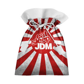 Подарочный 3D мешок с принтом JDM в городе Новоалтайск, 100% полиэстер | Размер: 29*39 см | Тематика изображения на принте: car | domo | drift | japan | jdm | kun | race | street | авто | автомобиль | гонки | дрифт | король | машина | флаг | япония