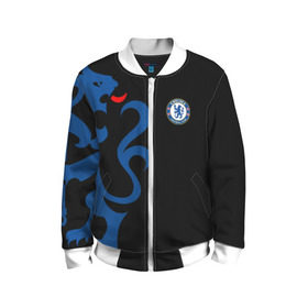 Детский бомбер 3D с принтом Chelsea Uniform в городе Новоалтайск, 100% полиэстер | застегивается на молнию, по бокам два кармана без застежек, мягкие манжеты, по низу бомбера и на воротнике — эластичная резинка | chelsea | emirates | fc | абстракция | геометрия | зож | клуб | линии | мода | модные | мяч | спорт | спортивные | стиль | тренды | флаг россии | футбол | футбольный клуб | челси | экстрим | эмблема