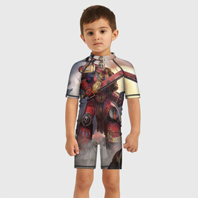 Детский купальный костюм 3D Warhammer 40000: в городе Новоалтайск, Полиэстер 85%, Спандекс 15% | застежка на молнии на спине | crusade | eternal | броня | воины | воители | доспехи | игры | фантастика | фэнтези
