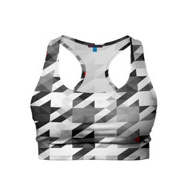 Женский спортивный топ 3D с принтом gray geometry collection в городе Новоалтайск, 82% полиэстер, 18% спандекс Ткань безопасна для здоровья, позволяет коже дышать, не мнется и не растягивается |  | abstraction | geometry | абстракция | геометрия | грань | краски | кубик | кубики | линии | мозаика | разноцветные | ребро | текстура | тени | узор