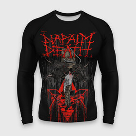 Мужской рашгард 3D с принтом Napalm death в городе Новоалтайск,  |  | core | grind | grindcore | metal | trash | грайндкор | дет | дэт | метал | напалм | трэш | трэшкор