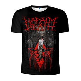 Мужская футболка 3D спортивная с принтом Napalm death в городе Новоалтайск, 100% полиэстер с улучшенными характеристиками | приталенный силуэт, круглая горловина, широкие плечи, сужается к линии бедра | core | grind | grindcore | metal | trash | грайндкор | дет | дэт | метал | напалм | трэш | трэшкор