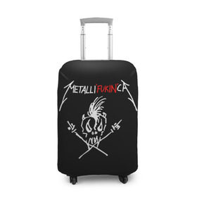 Чехол для чемодана 3D с принтом Metallica в городе Новоалтайск, 86% полиэфир, 14% спандекс | двустороннее нанесение принта, прорези для ручек и колес | american | band | cliff burton | dave mustaine | hard | james hatfield | jason newsted | kirk hammett | lars ulrich | metal | metallica | robert trujillo | rock | ron mcgowney | thrash | американская | джеймс хэтфилд | ларс ул | метал группа | трэш метал 