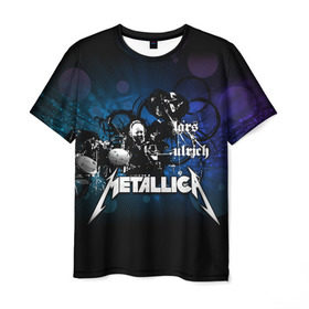 Мужская футболка 3D с принтом Metallica в городе Новоалтайск, 100% полиэфир | прямой крой, круглый вырез горловины, длина до линии бедер | american | band | cliff burton | dave mustaine | hard | james hatfield | jason newsted | kirk hammett | lars ulrich | metal | metallica | robert trujillo | rock | ron mcgowney | thrash | американская | джеймс хэтфилд | ларс ул | метал группа | трэш метал 
