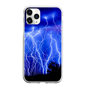 Чехол для iPhone 11 Pro Max матовый с принтом Молнии в городе Новоалтайск, Силикон |  | гроза | молнии | ночь | пейзаж
