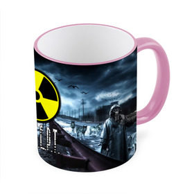Кружка 3D с принтом S.T.A.L.K.E.R. - А.Л.Ь.Б.Е.Р.Т в городе Новоалтайск, керамика | ёмкость 330 мл | Тематика изображения на принте: stalker | альберт | буквы | волки | грузовик | знак | игра | имя | ммо | мрак | надпись | опасность | припять | птицы | радиация | рпг | сталкер | чернобыль | шутер