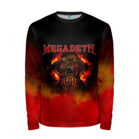 Мужской лонгслив 3D с принтом Megadeth в городе Новоалтайск, 100% полиэстер | длинные рукава, круглый вырез горловины, полуприлегающий силуэт | megadet | megadeth | группа | дирк вербурен | дэвид эллефсон | дэйв мастейн | кико лоурейро | мегадет | мегадетх | метал | рок | трэш | трэшметал | тяжелый | хард | хардрок | хеви | хевиметал