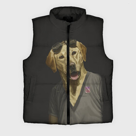 Мужской жилет утепленный 3D с принтом Mr Peanutbutter в городе Новоалтайск,  |  | bojack horseman | mr peanutbutter | конь боджек | лошадь боджек | мистер подхвост