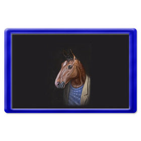 Магнит 45*70 с принтом BoJack в городе Новоалтайск, Пластик | Размер: 78*52 мм; Размер печати: 70*45 | Тематика изображения на принте: bojack horseman | конь боджек | лошадь боджек