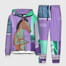 Мужской костюм 3D (с толстовкой) с принтом BoJack в городе Новоалтайск,  |  | Тематика изображения на принте: bojack horseman | конь боджек | лошадь боджек