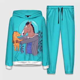 Женский костюм 3D (с толстовкой) с принтом BoJack в городе Новоалтайск,  |  | bojack horseman | конь боджек | лошадь боджек