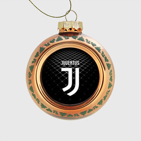 Стеклянный ёлочный шар с принтом JUVENTUS STRIPES STYLE в городе Новоалтайск, Стекло | Диаметр: 80 мм | Тематика изображения на принте: fc | juventus | спорт | спортивные | фк | футбол | ювентус