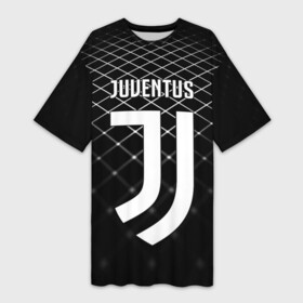 Платье-футболка 3D с принтом JUVENTUS STRIPES STYLE в городе Новоалтайск,  |  | Тематика изображения на принте: fc | juventus | спорт | спортивные | фк | футбол | ювентус