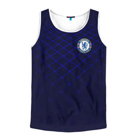 Мужская майка 3D с принтом Chelsea 2018 Uniform в городе Новоалтайск, 100% полиэстер | круглая горловина, приталенный силуэт, длина до линии бедра. Пройма и горловина окантованы тонкой бейкой | chelsea | fc | спорт | спортивные | фк | футбол | челси