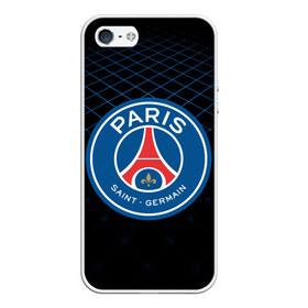 Чехол для iPhone 5/5S матовый с принтом PSG 2018 Line в городе Новоалтайск, Силикон | Область печати: задняя сторона чехла, без боковых панелей | fc | fly emirates | paris | psg | лого | париж | псж | спорт | спортивные | фк | футбольный клуб