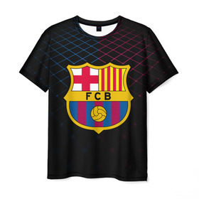 Мужская футболка 3D с принтом FC Barca 2018 Line в городе Новоалтайск, 100% полиэфир | прямой крой, круглый вырез горловины, длина до линии бедер | fc | fc barcelona | fcb | барселона | спорт | спортивные | фк | футбол | футбольный клуб