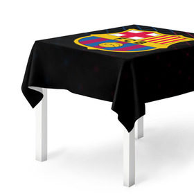 Скатерть 3D с принтом FC Barca 2018 Line в городе Новоалтайск, 100% полиэстер (ткань не мнется и не растягивается) | Размер: 150*150 см | fc | fc barcelona | fcb | барселона | спорт | спортивные | фк | футбол | футбольный клуб