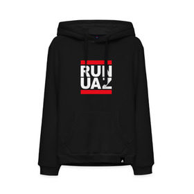 Мужская толстовка хлопок с принтом Run UAZ в городе Новоалтайск, френч-терри, мягкий теплый начес внутри (100% хлопок) | карман-кенгуру, эластичные манжеты и нижняя кромка, капюшон с подкладом и шнурком | Тематика изображения на принте: battlegrounds | player | playerunknowns | pubg | uaz | unknown | згип | ран | уаз