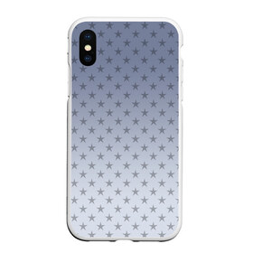 Чехол для iPhone XS Max матовый с принтом Звездный дождь в городе Новоалтайск, Силикон | Область печати: задняя сторона чехла, без боковых панелей | Тематика изображения на принте: gradient | smoke  | star | stars | градиент | дым | звезда | звезды