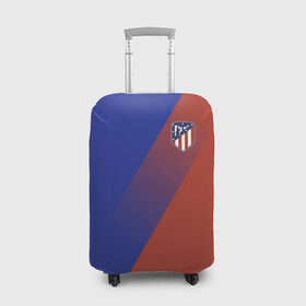 Чехол для чемодана 3D с принтом Atletico Madrid 2018 Элитная в городе Новоалтайск, 86% полиэфир, 14% спандекс | двустороннее нанесение принта, прорези для ручек и колес | атлетико мадрид | эмблема