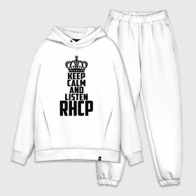 Мужской костюм хлопок OVERSIZE с принтом Keep calm and listen RHCP в городе Новоалтайск,  |  | red hot chili peppers | rhcp | альтернативный | группа | джош клингхоффер | красные острые перцы чили | метал | ред хот чили пеперс | рок | рхчп | рэп | фанк | фли | чад смит | энтони кидис