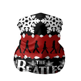 Бандана-труба 3D с принтом Праздничный The Beatles в городе Новоалтайск, 100% полиэстер, ткань с особыми свойствами — Activecool | плотность 150‒180 г/м2; хорошо тянется, но сохраняет форму | beatles | the beatles | бител | битлз | битлс | битлы | группа | джон леннон | джордж харрисон | жуки | знак | красный | ливерпульская четвёрка | мерсибит | надпись | новогодний | новый год | пол маккартни | поп