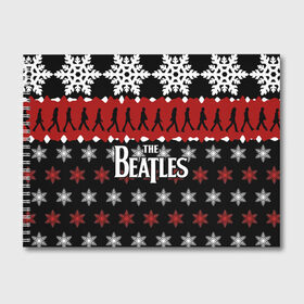 Альбом для рисования с принтом Праздничный The Beatles в городе Новоалтайск, 100% бумага
 | матовая бумага, плотность 200 мг. | beatles | the beatles | бител | битлз | битлс | битлы | группа | джон леннон | джордж харрисон | жуки | знак | красный | ливерпульская четвёрка | мерсибит | надпись | новогодний | новый год | пол маккартни | поп