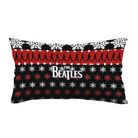 Подушка 3D антистресс с принтом Праздничный The Beatles в городе Новоалтайск, наволочка — 100% полиэстер, наполнитель — вспененный полистирол | состоит из подушки и наволочки на молнии | beatles | the beatles | бител | битлз | битлс | битлы | группа | джон леннон | джордж харрисон | жуки | знак | красный | ливерпульская четвёрка | мерсибит | надпись | новогодний | новый год | пол маккартни | поп