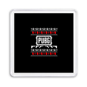 Магнит 55*55 с принтом Свитер PUBG в городе Новоалтайск, Пластик | Размер: 65*65 мм; Размер печати: 55*55 мм | playerunknowns battlegrounds | pubg