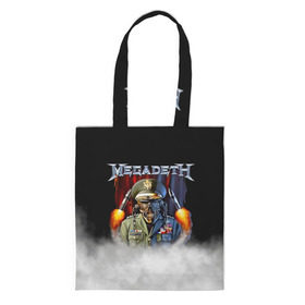 Сумка 3D повседневная с принтом Megadeth в городе Новоалтайск, 100% полиэстер | Плотность: 200 г/м2; Размер: 34×35 см; Высота лямок: 30 см | megadet | megadeth | группа | дирк вербурен | дэвид эллефсон | дэйв мастейн | кико лоурейро | мегадет | мегадетх | метал | рок | трэш | трэшметал | тяжелый | хард | хардрок | хеви | хевиметал
