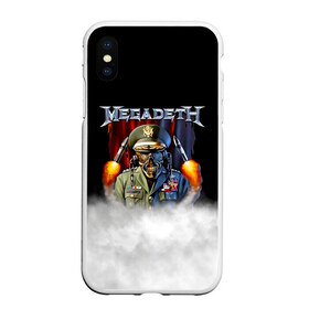 Чехол для iPhone XS Max матовый с принтом Megadeth в городе Новоалтайск, Силикон | Область печати: задняя сторона чехла, без боковых панелей | megadet | megadeth | группа | дирк вербурен | дэвид эллефсон | дэйв мастейн | кико лоурейро | мегадет | мегадетх | метал | рок | трэш | трэшметал | тяжелый | хард | хардрок | хеви | хевиметал