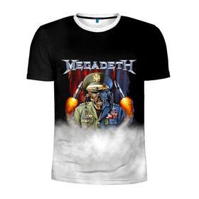 Мужская футболка 3D спортивная с принтом Megadeth в городе Новоалтайск, 100% полиэстер с улучшенными характеристиками | приталенный силуэт, круглая горловина, широкие плечи, сужается к линии бедра | megadet | megadeth | группа | дирк вербурен | дэвид эллефсон | дэйв мастейн | кико лоурейро | мегадет | мегадетх | метал | рок | трэш | трэшметал | тяжелый | хард | хардрок | хеви | хевиметал