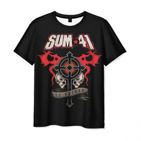 Мужская футболка 3D с принтом Sum 41 в городе Новоалтайск, 100% полиэфир | прямой крой, круглый вырез горловины, длина до линии бедер | 1996 | 41 | punk | rock | sum | альтернатива | группа | дерик | канада | панк | рок | скейт | уибли