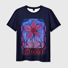 Мужская футболка 3D с принтом ST DEMOGORGON в городе Новоалтайск, 100% полиэфир | прямой крой, круглый вырез горловины, длина до линии бедер | stranger things | демогоргон