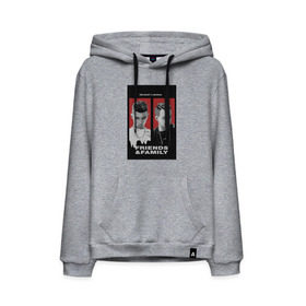 Мужская толстовка хлопок с принтом FRIENDS & FAMILY в городе Новоалтайск, френч-терри, мягкий теплый начес внутри (100% хлопок) | карман-кенгуру, эластичные манжеты и нижняя кромка, капюшон с подкладом и шнурком | Тематика изображения на принте: markul | obladaet | маркул