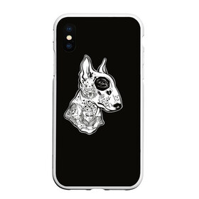 Чехол для iPhone XS Max матовый с принтом Бультерьер_16 в городе Новоалтайск, Силикон | Область печати: задняя сторона чехла, без боковых панелей | домашние животные | пес | собака