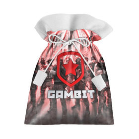 Подарочный 3D мешок с принтом GAMBIT CS GO в городе Новоалтайск, 100% полиэстер | Размер: 29*39 см | Тематика изображения на принте: 