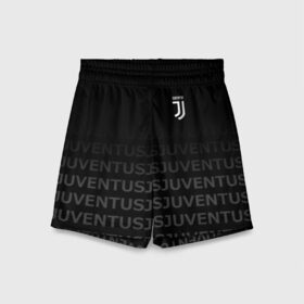 Детские спортивные шорты 3D с принтом JUVENTUS SPORT в городе Новоалтайск,  100% полиэстер
 | пояс оформлен широкой мягкой резинкой, ткань тянется
 | juventus | линии | спорт | футбол | футбольный клуб | ювентус
