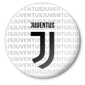Значок с принтом Juventus 2018 Original в городе Новоалтайск,  металл | круглая форма, металлическая застежка в виде булавки | juventus | спорт | спортивные | футбол | футбольный клуб | ювентус