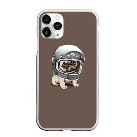 Чехол для iPhone 11 Pro матовый с принтом Мопсик в скафандре в городе Новоалтайск, Силикон |  | домашние животные | мопс | пес | песик | собака | собачка