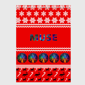 Скетчбук с принтом Праздничный Muse в городе Новоалтайск, 100% бумага
 | 48 листов, плотность листов — 100 г/м2, плотность картонной обложки — 250 г/м2. Листы скреплены сверху удобной пружинной спиралью | muse | альтернативный | группа | доминик ховард | знак | красный | крис уолстенхолм | мо | моус | моусе | муза | музе | мусе | мэттью беллами | надпись | новогодний | новый год | праздник | прогрессивный