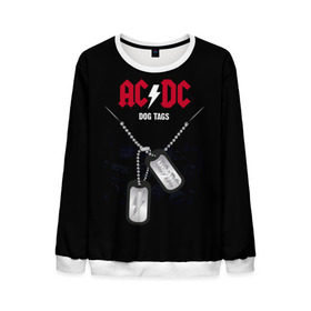 Мужской свитшот 3D с принтом AC/DC в городе Новоалтайск, 100% полиэстер с мягким внутренним слоем | круглый вырез горловины, мягкая резинка на манжетах и поясе, свободная посадка по фигуре | ас | ац | диси | дс | дц | исидиси | эйси