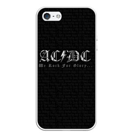 Чехол для iPhone 5/5S матовый с принтом AC DC в городе Новоалтайск, Силикон | Область печати: задняя сторона чехла, без боковых панелей | Тематика изображения на принте: ас | ац | диси | дс | дц | исидиси | эйси