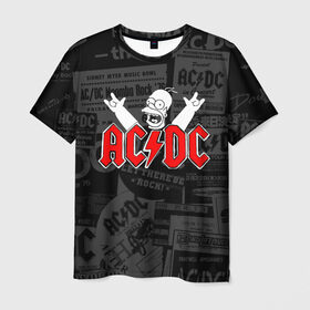 Мужская футболка 3D AC/DC: в городе Новоалтайск, 100% полиэфир | прямой крой, круглый вырез горловины, длина до линии бедер | ас | ац | диси | дс | дц | исидиси | эйси