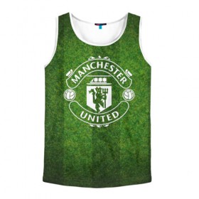 Мужская майка 3D с принтом Manchester United в городе Новоалтайск, 100% полиэстер | круглая горловина, приталенный силуэт, длина до линии бедра. Пройма и горловина окантованы тонкой бейкой | Тематика изображения на принте: club | football | manchester united | soccer | sport | team | атрибутика | клуб | манчестер юнайтед | спорт | футбол
