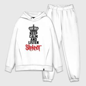 Мужской костюм хлопок OVERSIZE с принтом Keep calm and listen Slipknot в городе Новоалтайск,  |  | slipknot | альтернативный | грув | кори тейлор | крис фен | метал | музыка | ню | рок | слайпкнот | слипкнот | слипнот