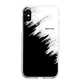 Чехол для iPhone XS Max матовый с принтом AMG в городе Новоалтайск, Силикон | Область печати: задняя сторона чехла, без боковых панелей | Тематика изображения на принте: amg | car | mercedes | race | авто | амг | гонки | краска | марка | машина | мерс | мерседес