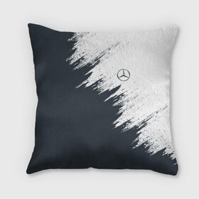 Подушка 3D с принтом Mercedes в городе Новоалтайск, наволочка – 100% полиэстер, наполнитель – холлофайбер (легкий наполнитель, не вызывает аллергию). | состоит из подушки и наволочки. Наволочка на молнии, легко снимается для стирки | amg | car | mercedes | race | авто | гонки | краска | марка | машина | мерс | мерседес